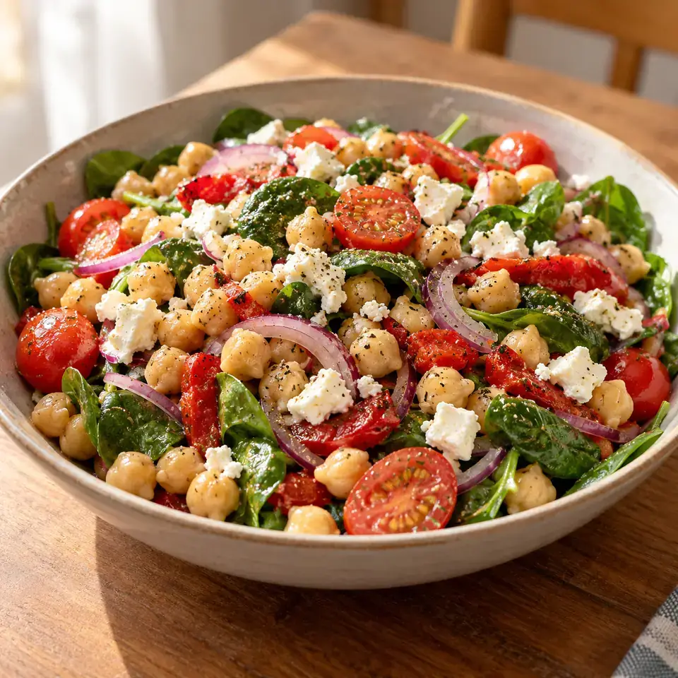 Greek Marinated Chickpea Salad — serving inspiration