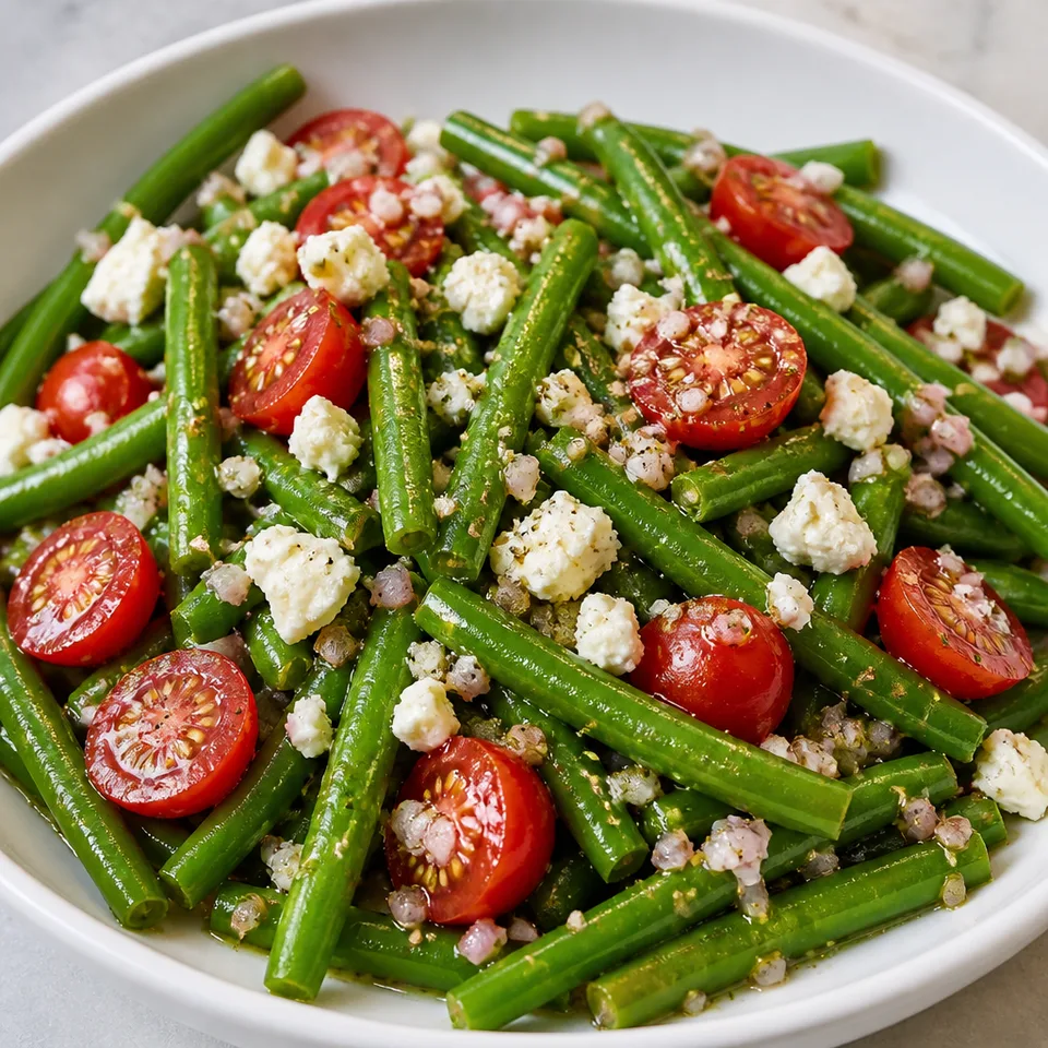 Green Bean Salad with Red Wine Vinaigrette — serving inspiration