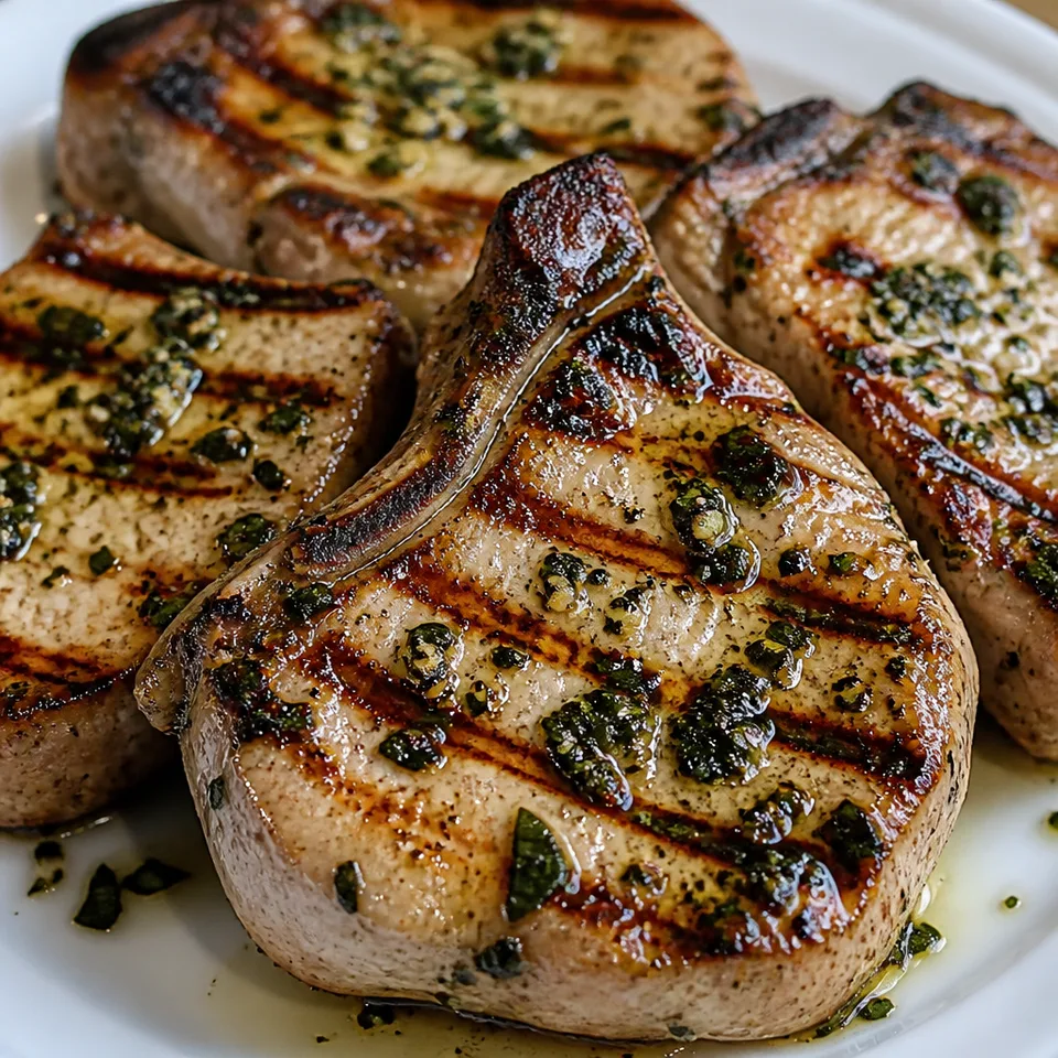 Grilled Basil Lemon Pork Chops — serving inspiration