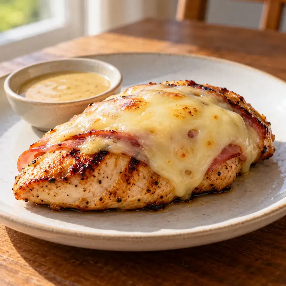 Grilled Chicken Cordon Bleu — serving inspiration