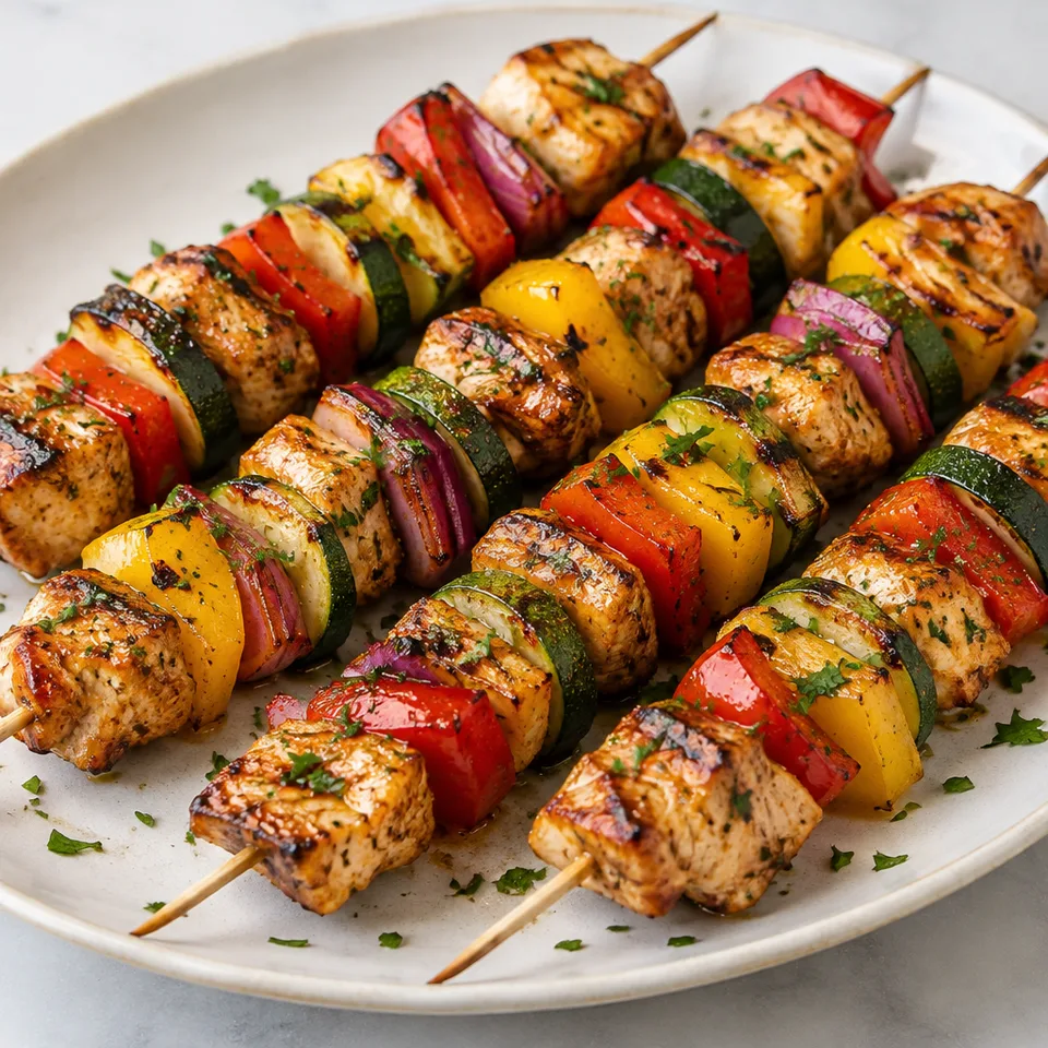 Grilled Chicken Kabobs — serving inspiration