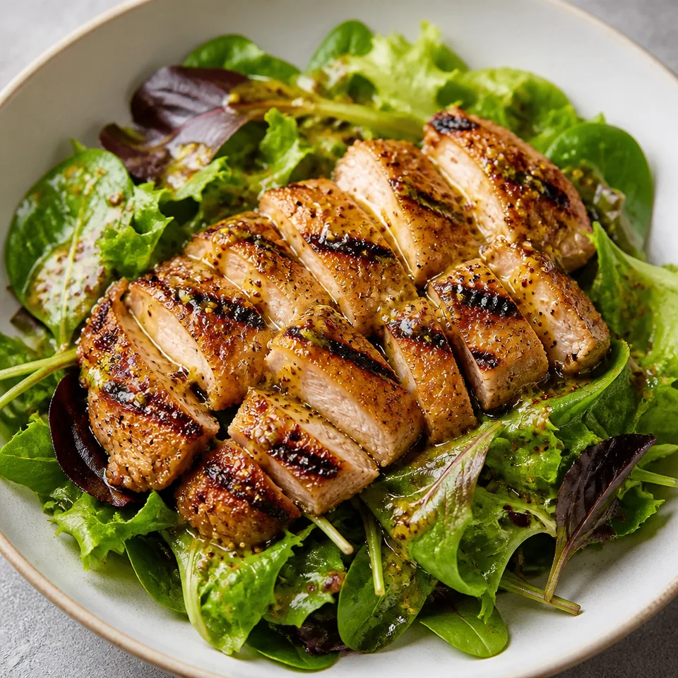 Grilled Chicken with Honey Mustard Dressing — serving inspiration