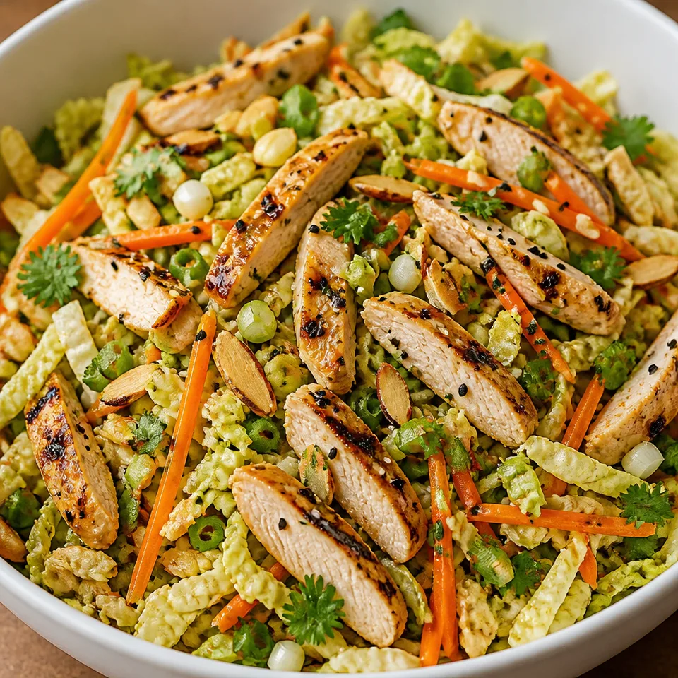 Grilled Ginger-Sesame Chicken Chopped Salad — serving inspiration
