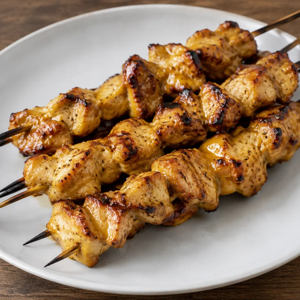 Grilled Honey Mustard Chicken Skewers — serving inspiration