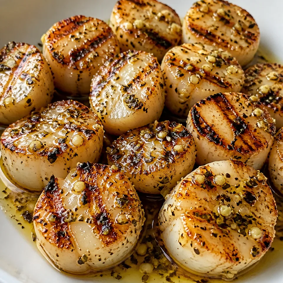 Grilled Lemon Garlic Scallops — serving inspiration