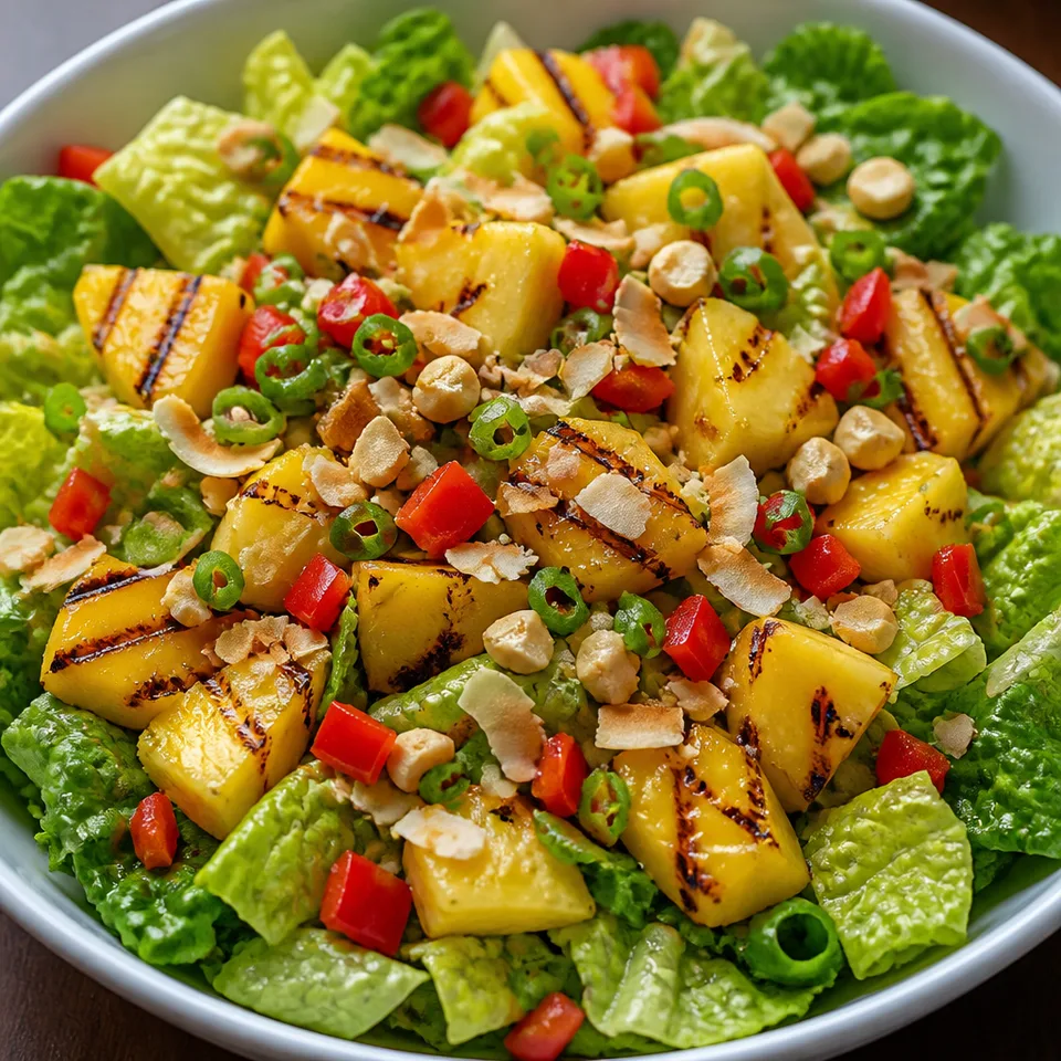 Grilled Mango and Pineapple Salad — serving inspiration
