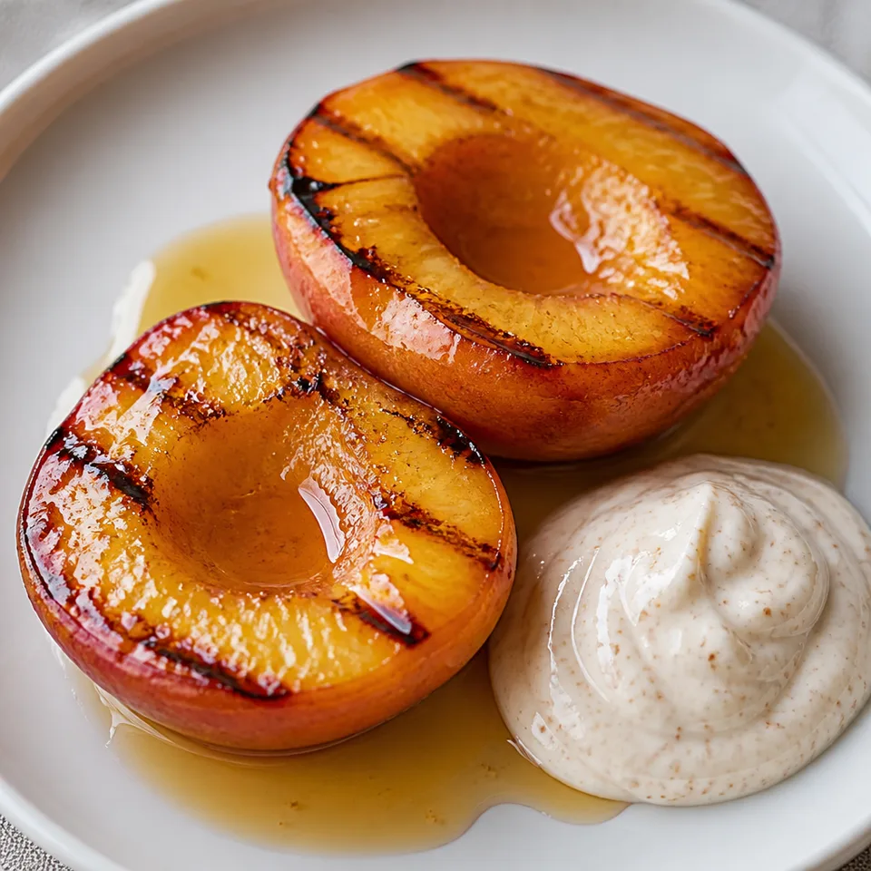 Grilled Peaches With Honey and Yogurt — serving inspiration
