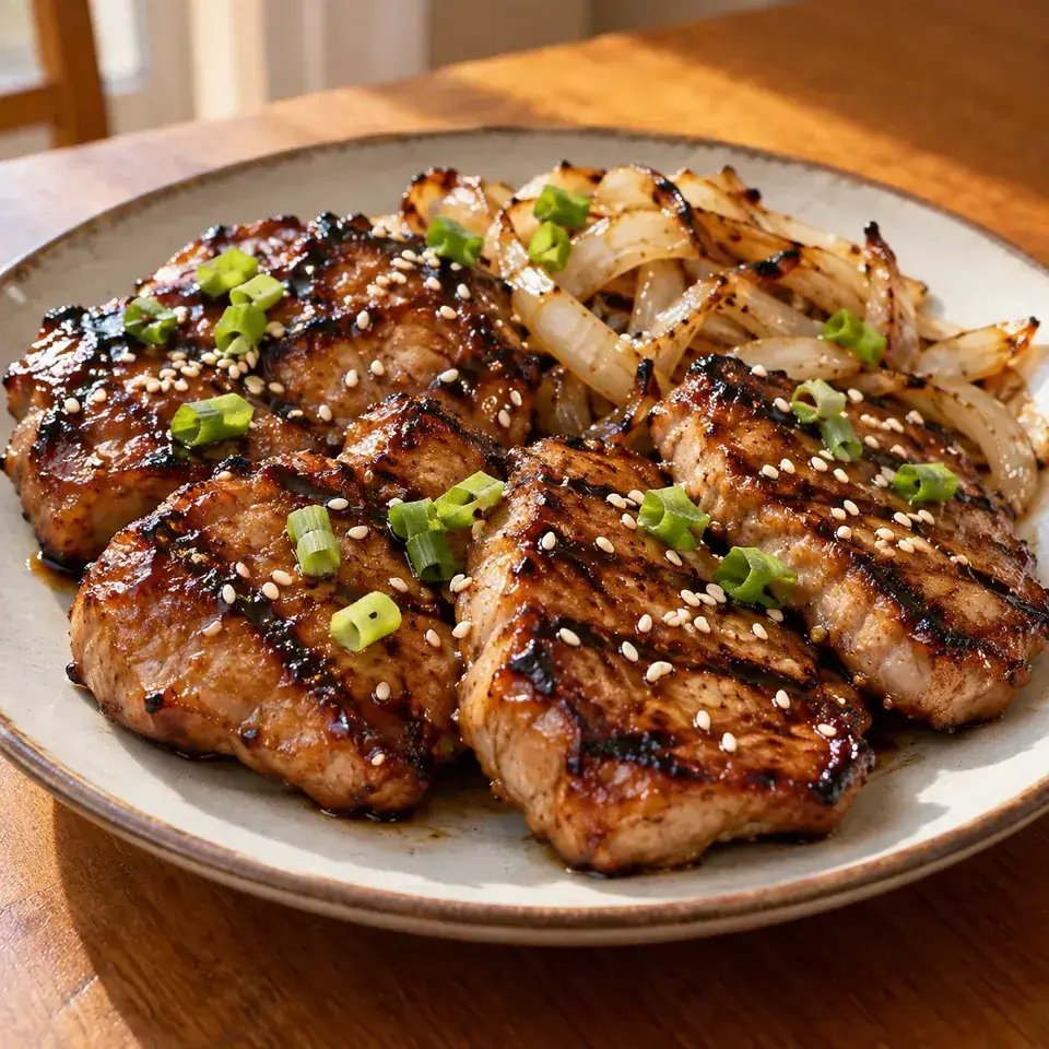 Grilled Pork Teriyaki — serving inspiration