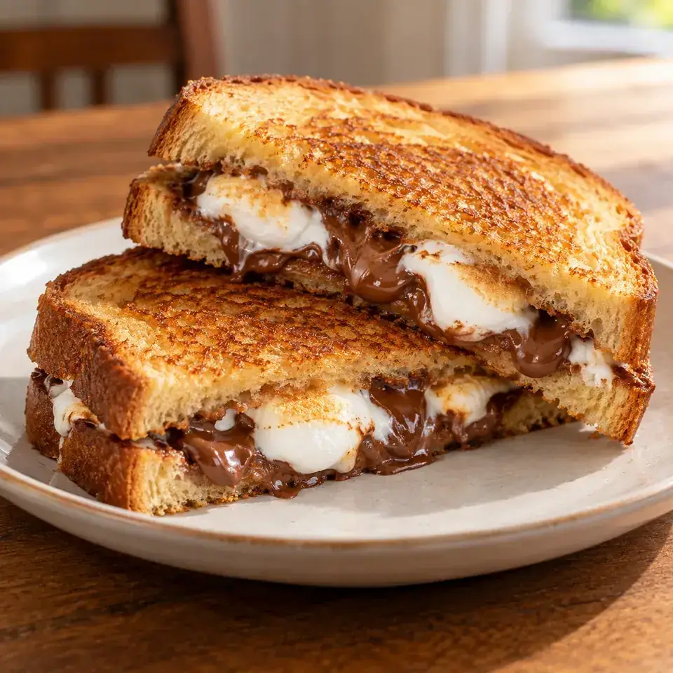 Grilled S'Mores Sandwich — serving inspiration