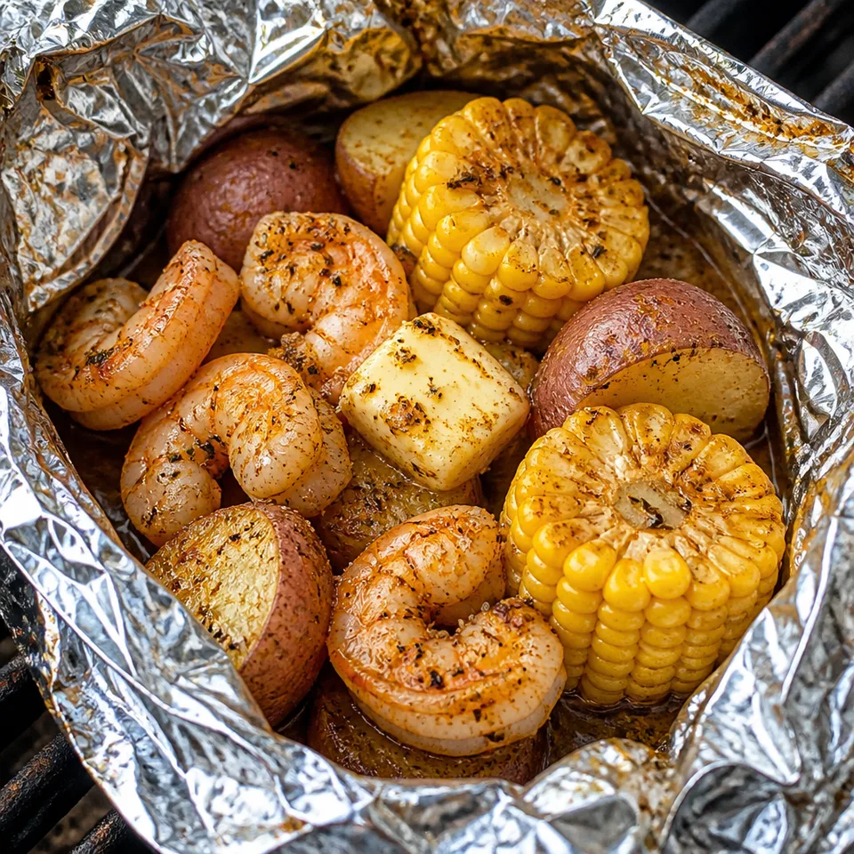 Grilled Shrimp Foil Packets — serving inspiration