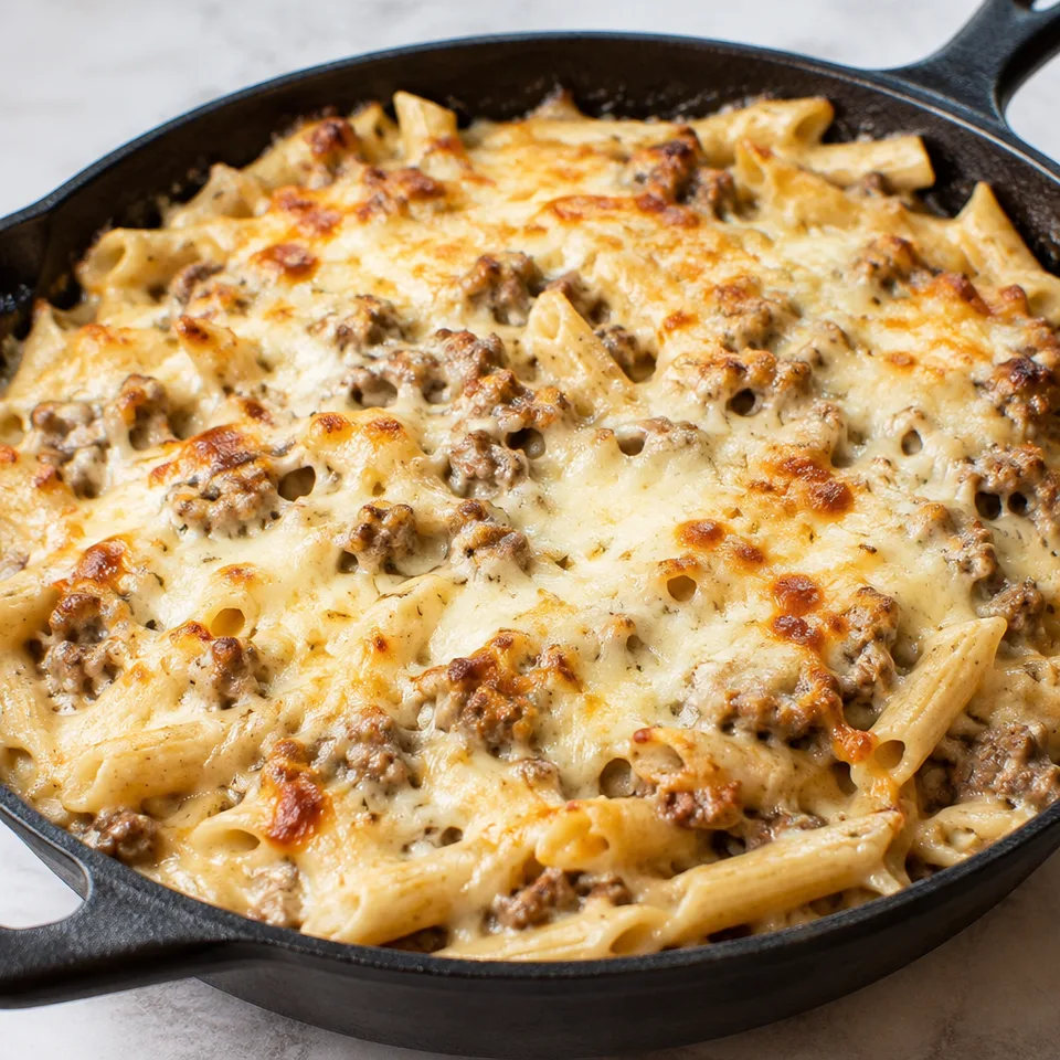 Ground Beef Alfredo Bake — serving inspiration