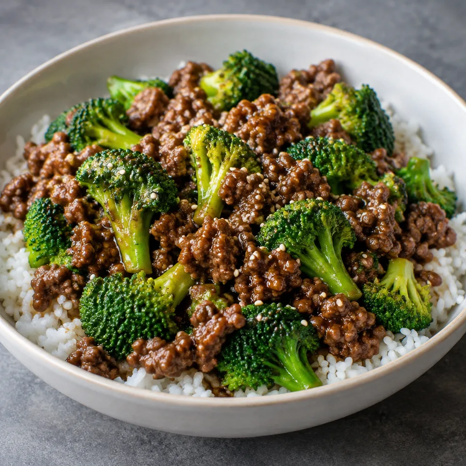 Ground Beef and Broccoli Stir Fry — serving inspiration