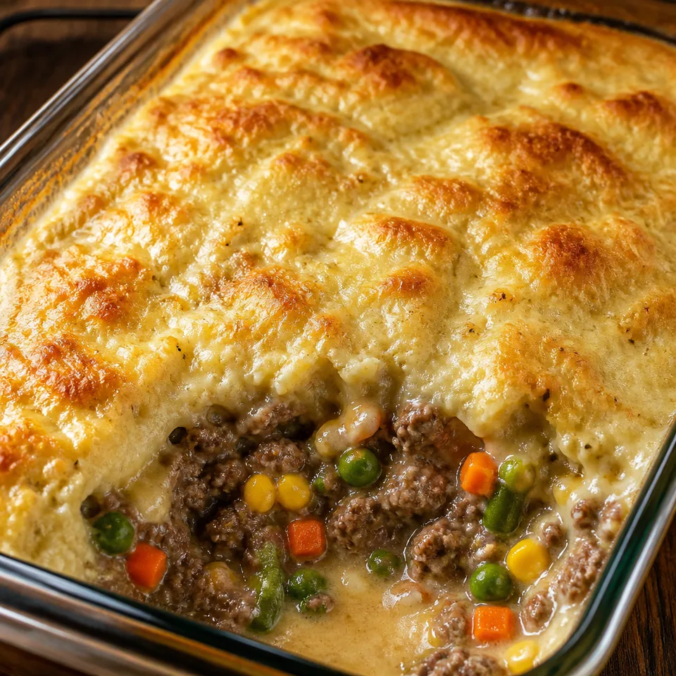 Ground Beef Cobbler — serving inspiration