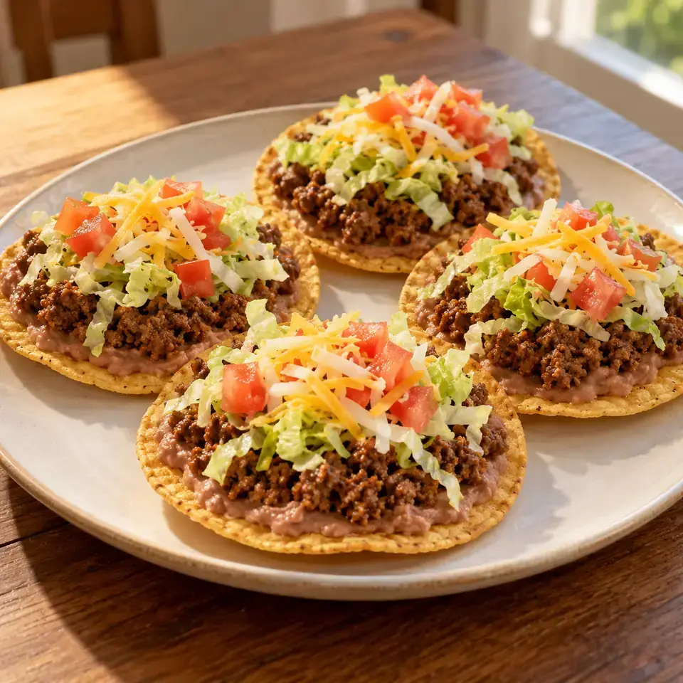 Ground Beef Tostadas — serving inspiration