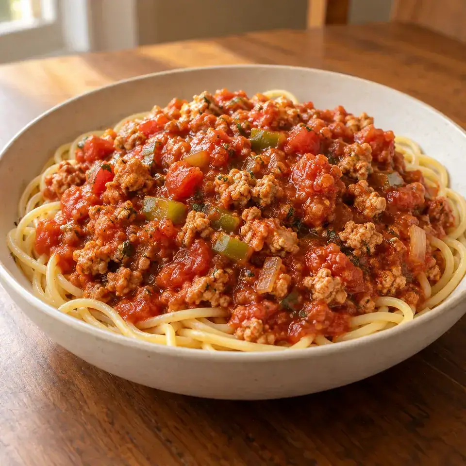 Ground Turkey Pasta Sauce — serving inspiration