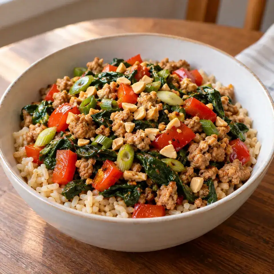 Ground Turkey Stir Fry — serving inspiration