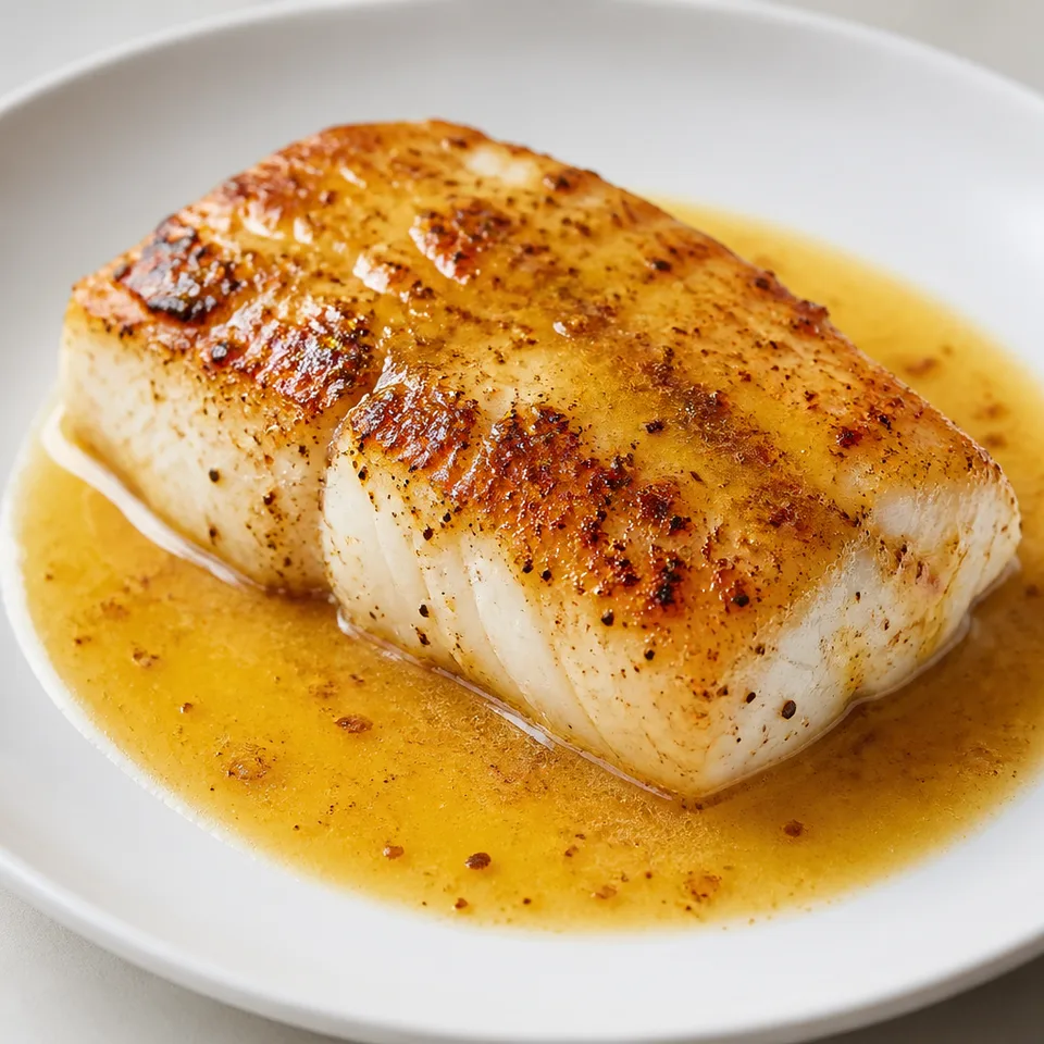 Halibut Recipe (With Lemon Butter Sauce) — serving inspiration
