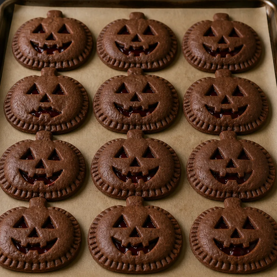 Halloween Chocolate Cherry Hand Pies — serving inspiration