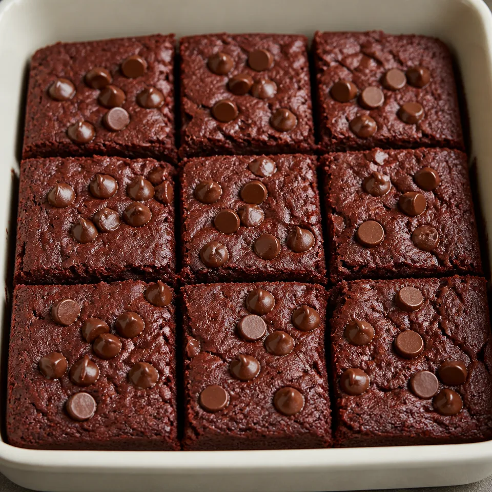 Healthy Brownie Recipe made with Beet Puree — serving inspiration