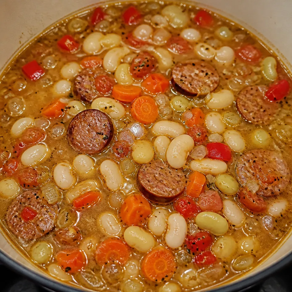 Hearty White Bean Soup with Sausage — serving inspiration