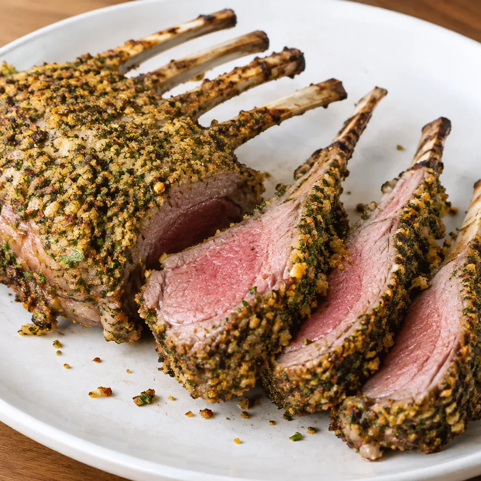 Herb Crusted Rack of Lamb — serving inspiration