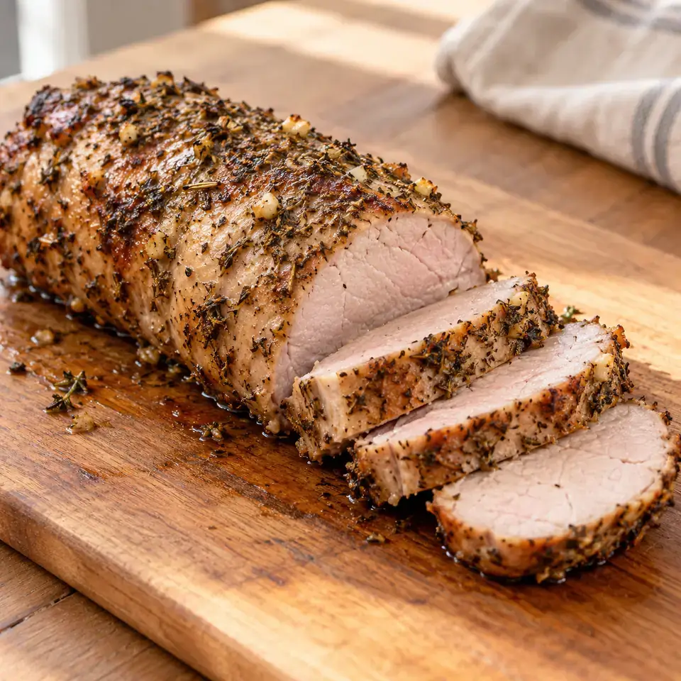 Herb Roasted Pork Tenderloin — serving inspiration