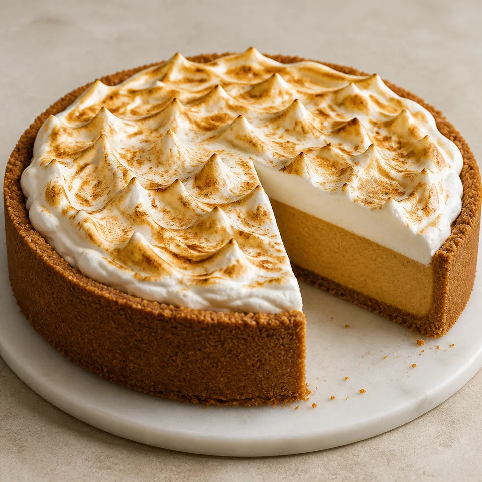 High-Protein Cottage Cheese Pumpkin Cheesecake — serving inspiration