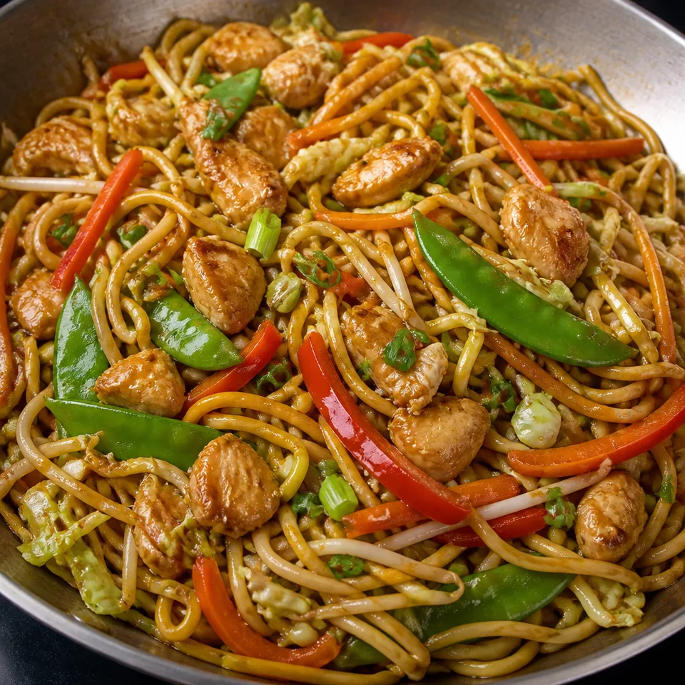 Homemade Chicken Lo Mein — serving inspiration