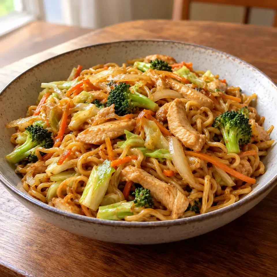 Homemade Chicken Yakisoba — serving inspiration