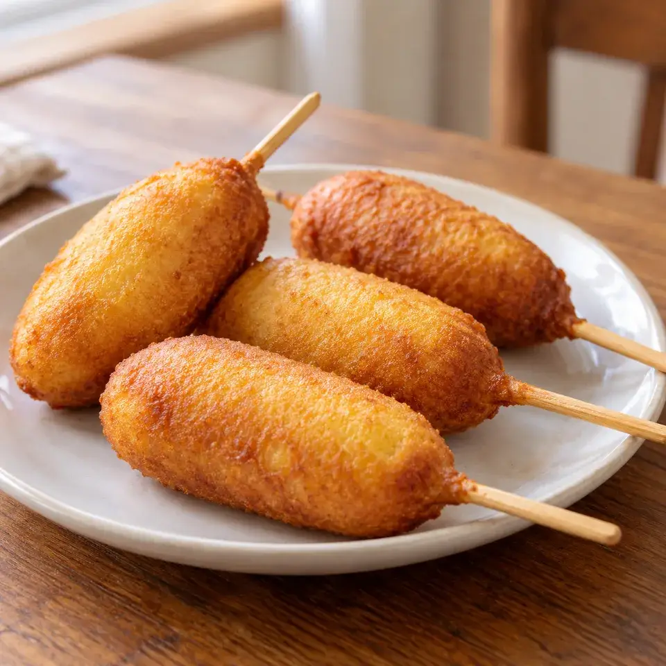Homemade Mini Corn Dogs — serving inspiration