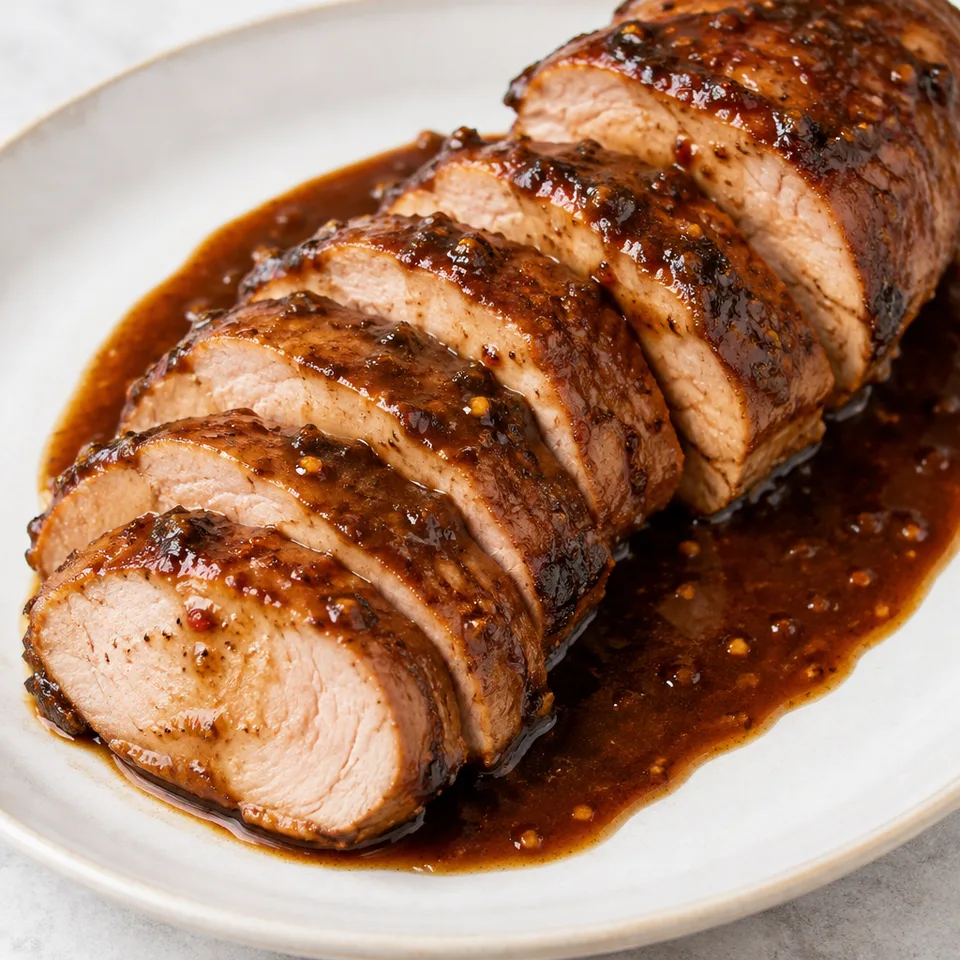 Honey Balsamic Pork Tenderloin — serving inspiration