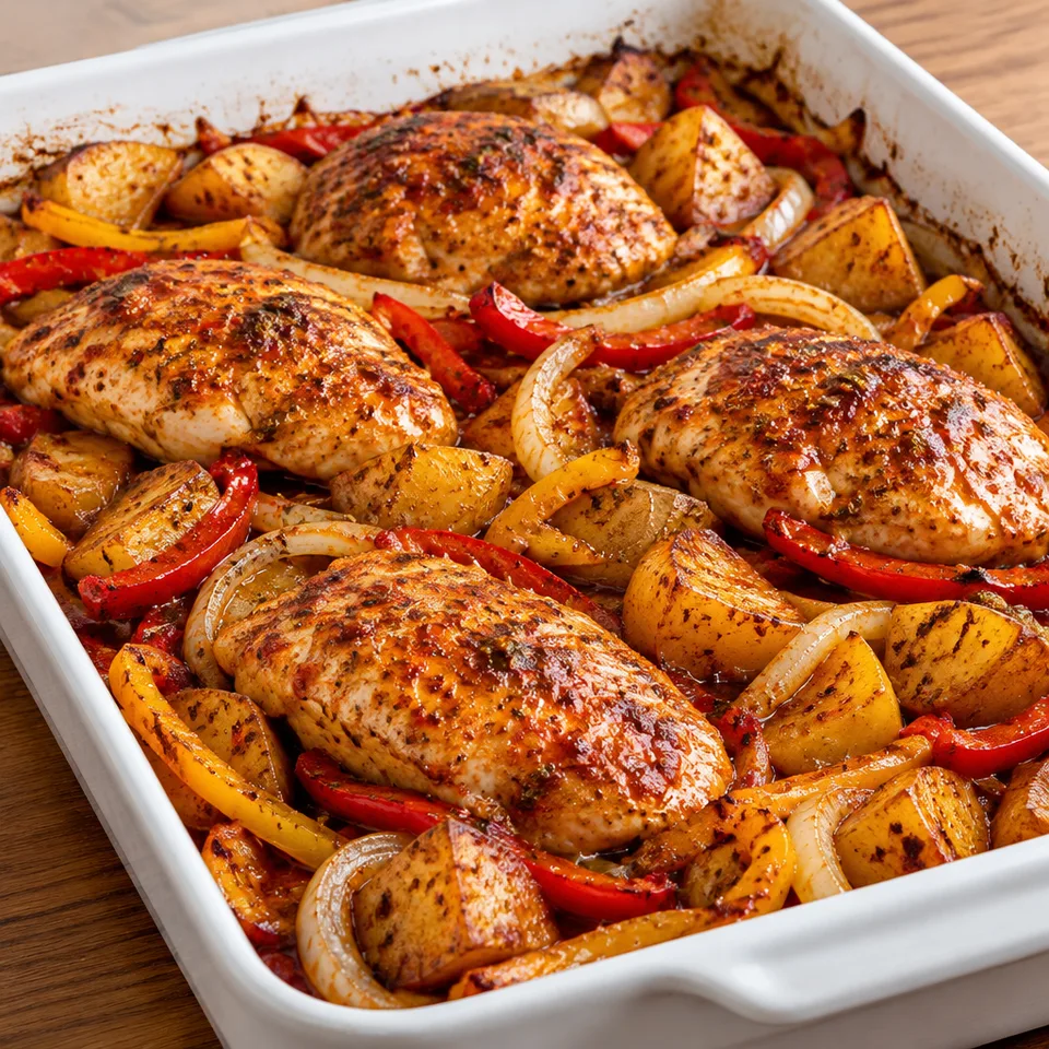 Honey Garlic Chicken and Potato Bake — serving inspiration