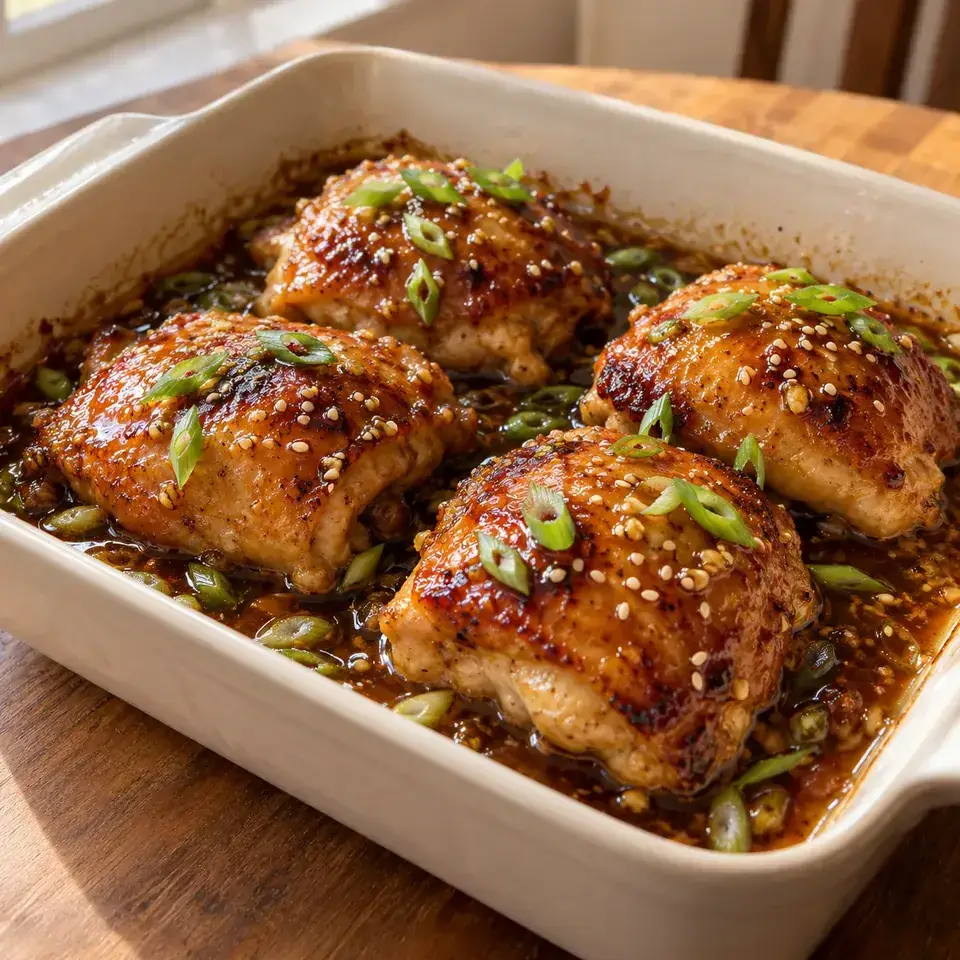 Honey Garlic Chicken Thighs — serving inspiration