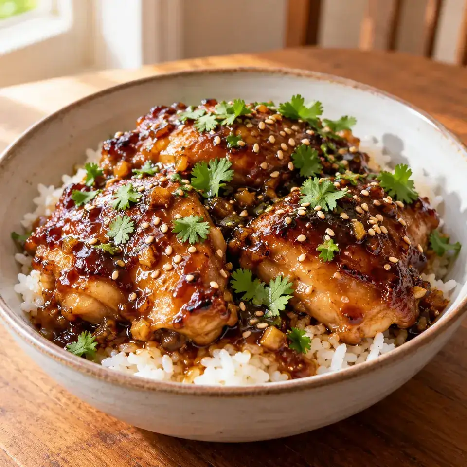 Honey Hoisin Garlic Chicken — serving inspiration