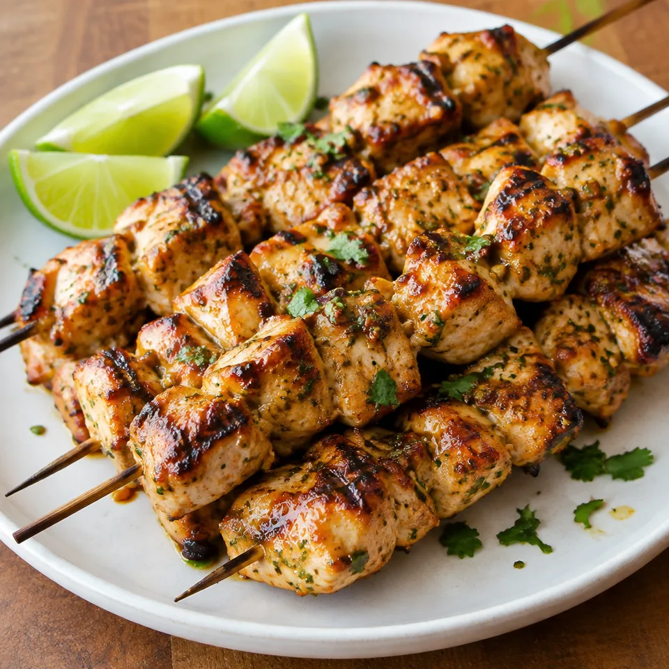 Honey Lime Chicken Skewers — serving inspiration