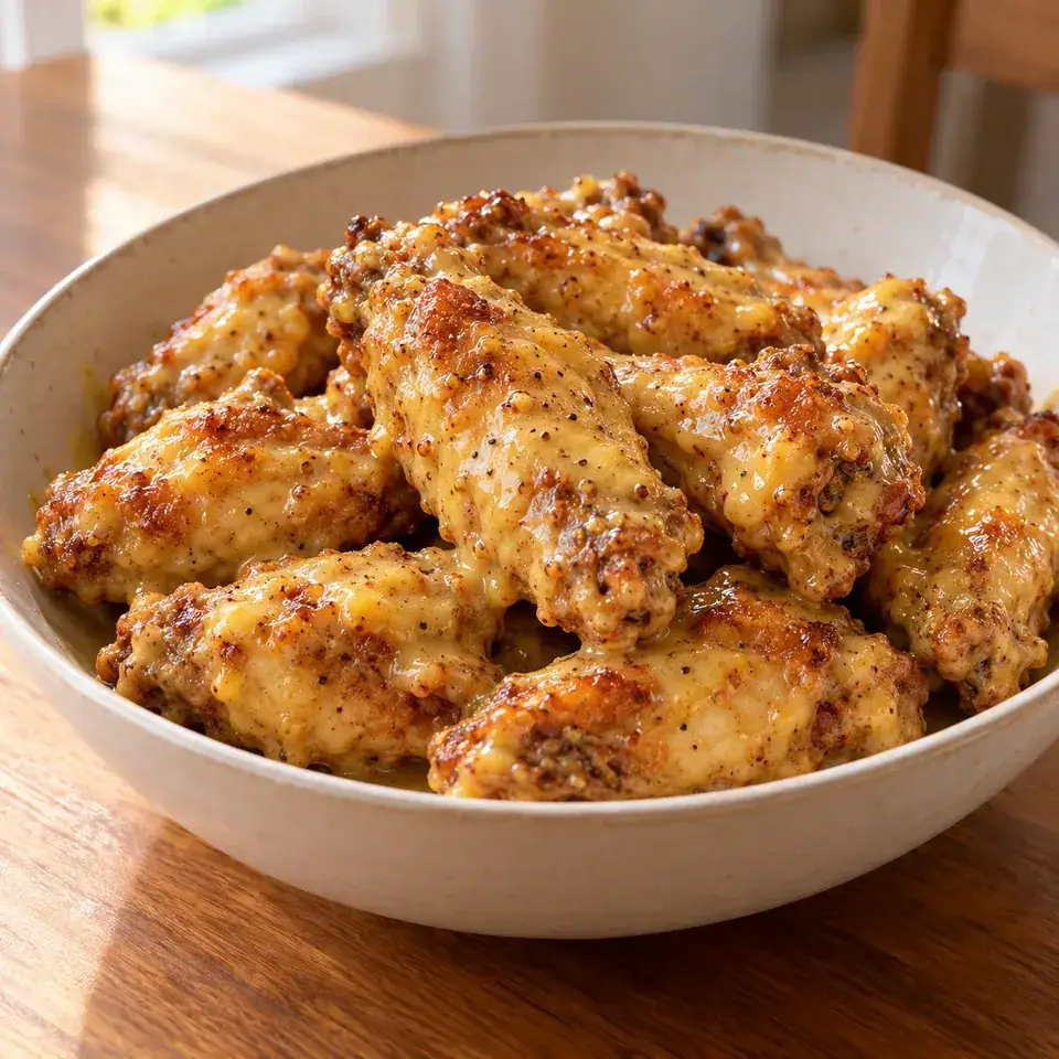 Honey Mustard Chicken Wings — serving inspiration