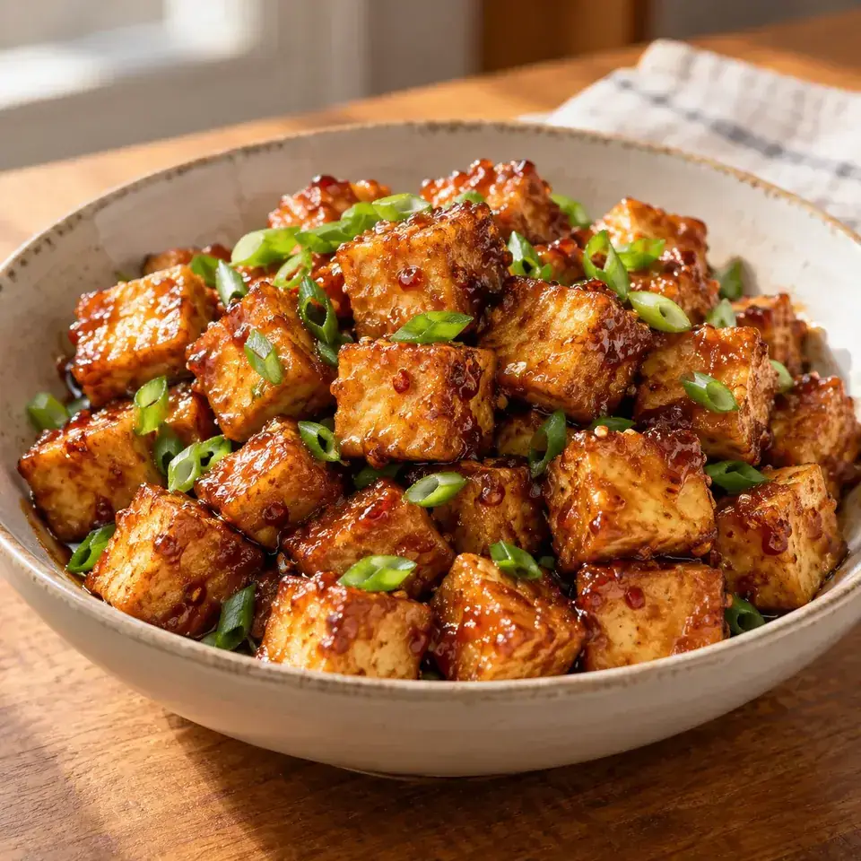 Honey Sriracha Tofu — serving inspiration