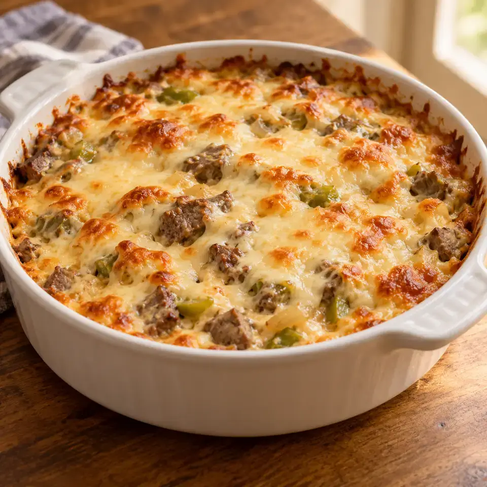 Hot Cheesy Philly Cheesesteak Dip — serving inspiration