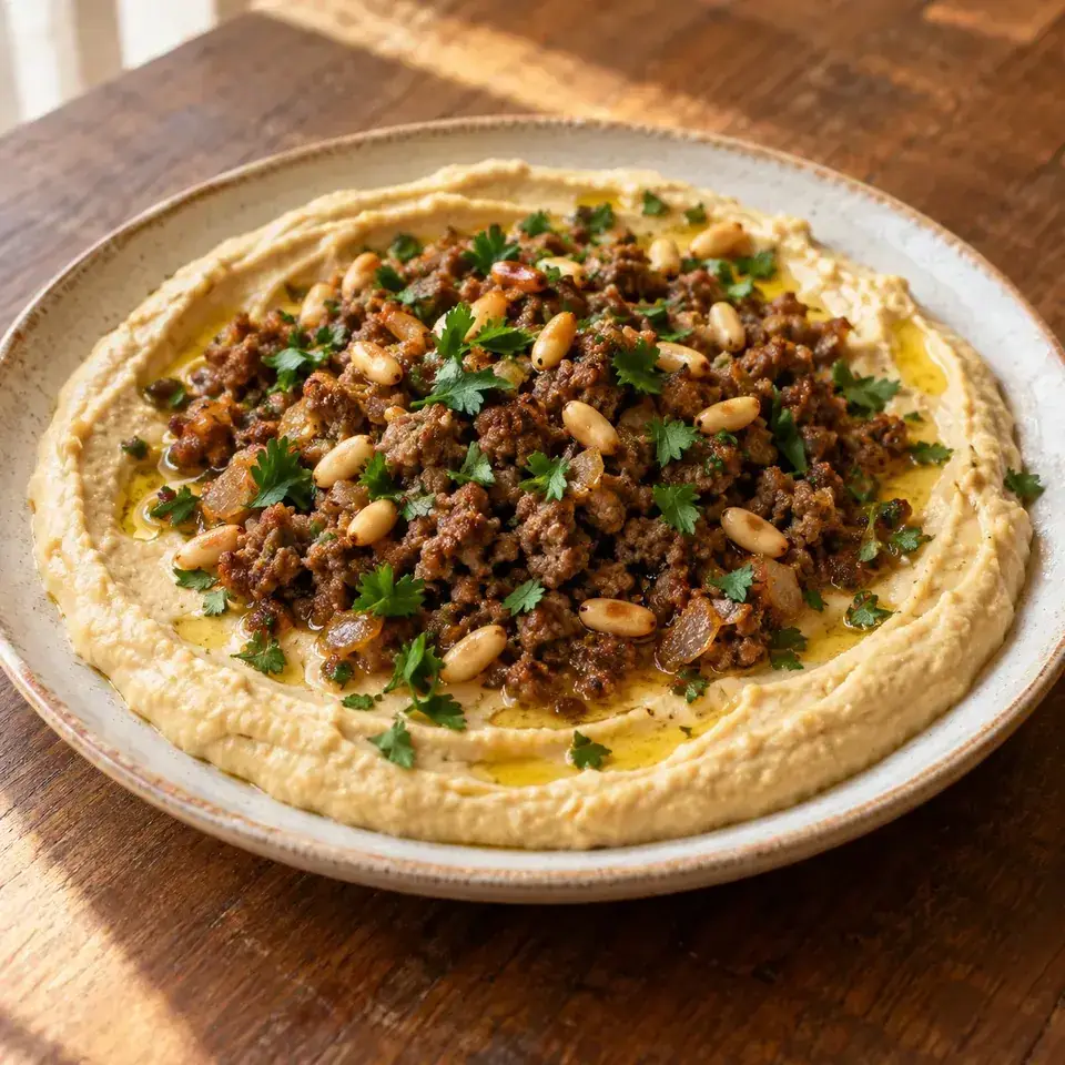 Hummus with Lamb — serving inspiration