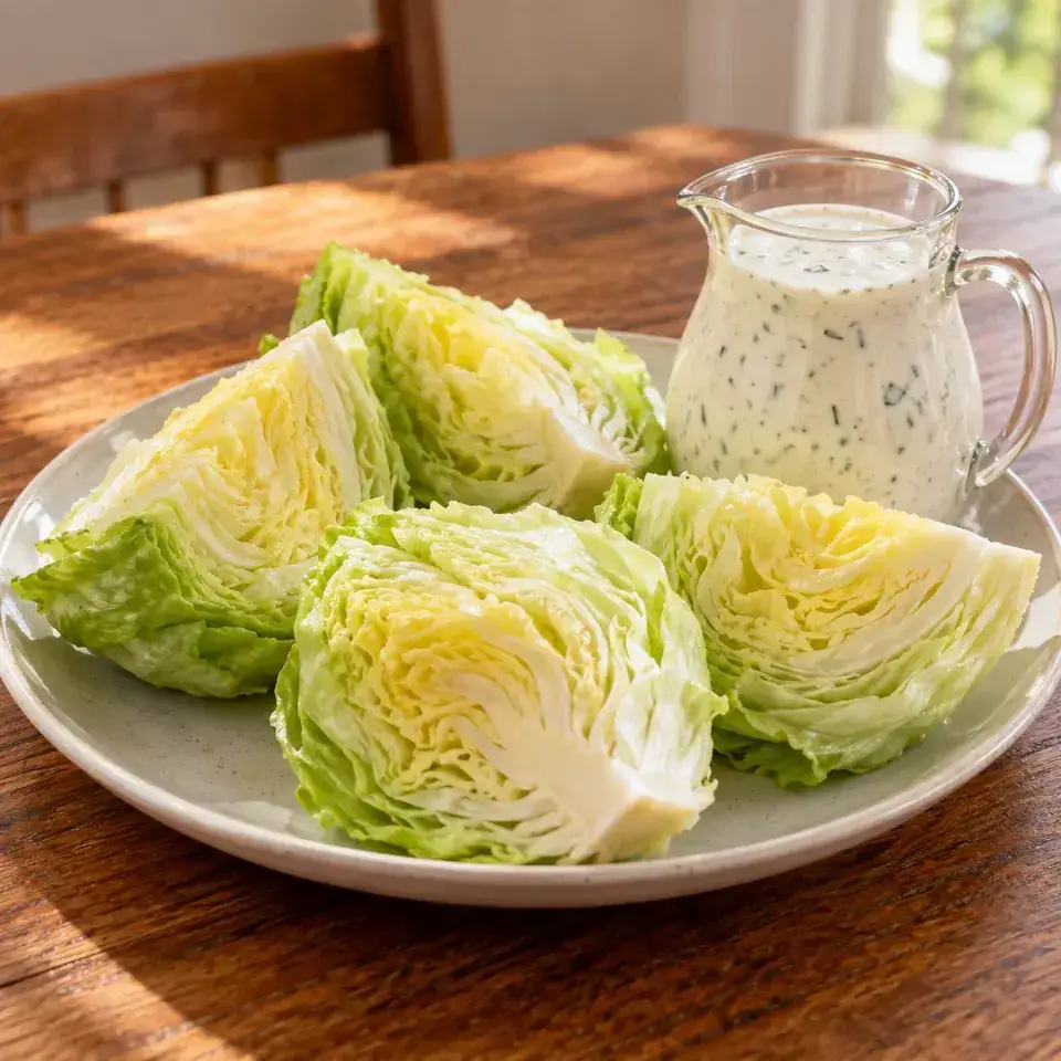 Iceberg Lettuce Wedges with Ranch Dressing — serving inspiration