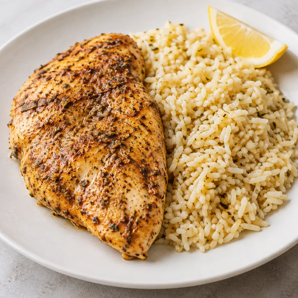 Instant Pot Chicken Breast and Rice — serving inspiration