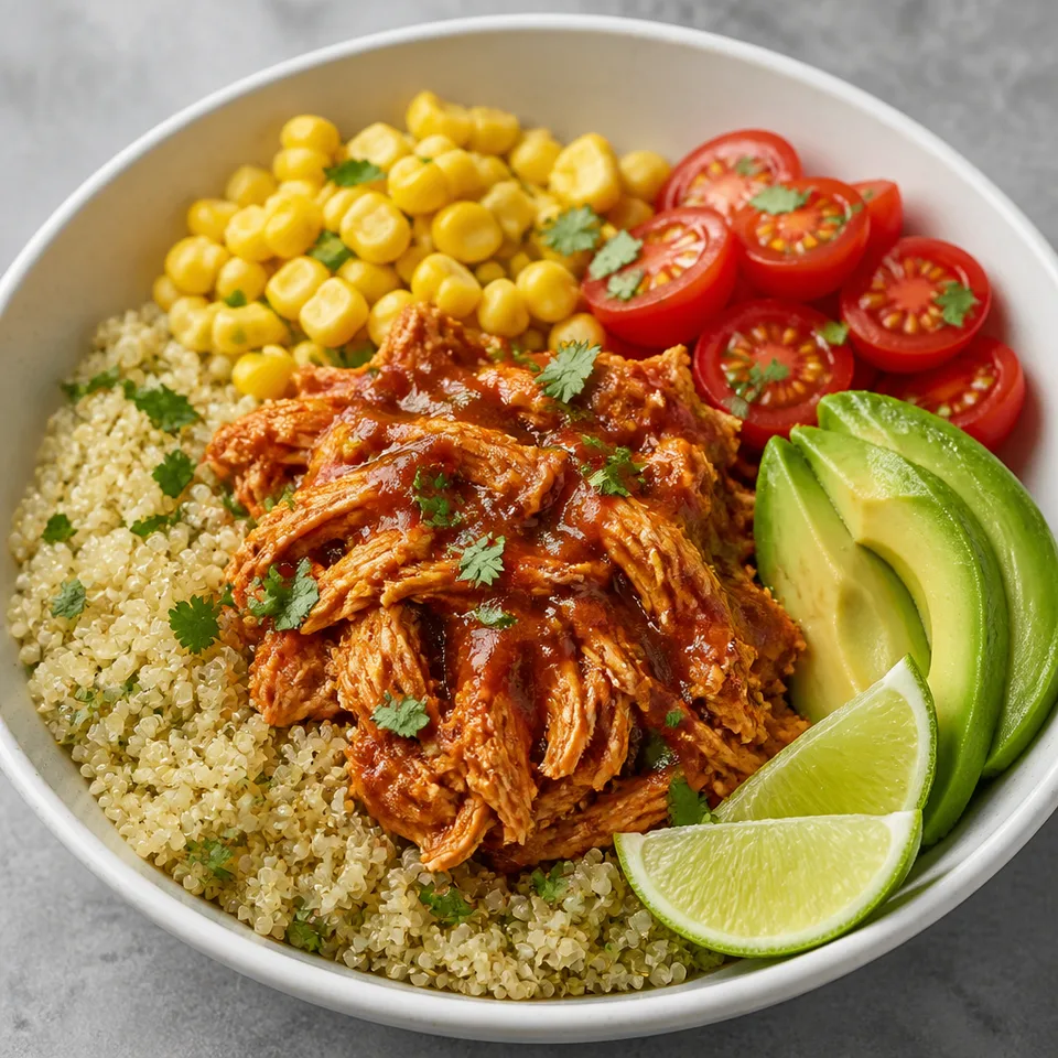 Instant Pot Chipotle Chicken Bowls with Cilantro Lime Quinoa — serving inspiration