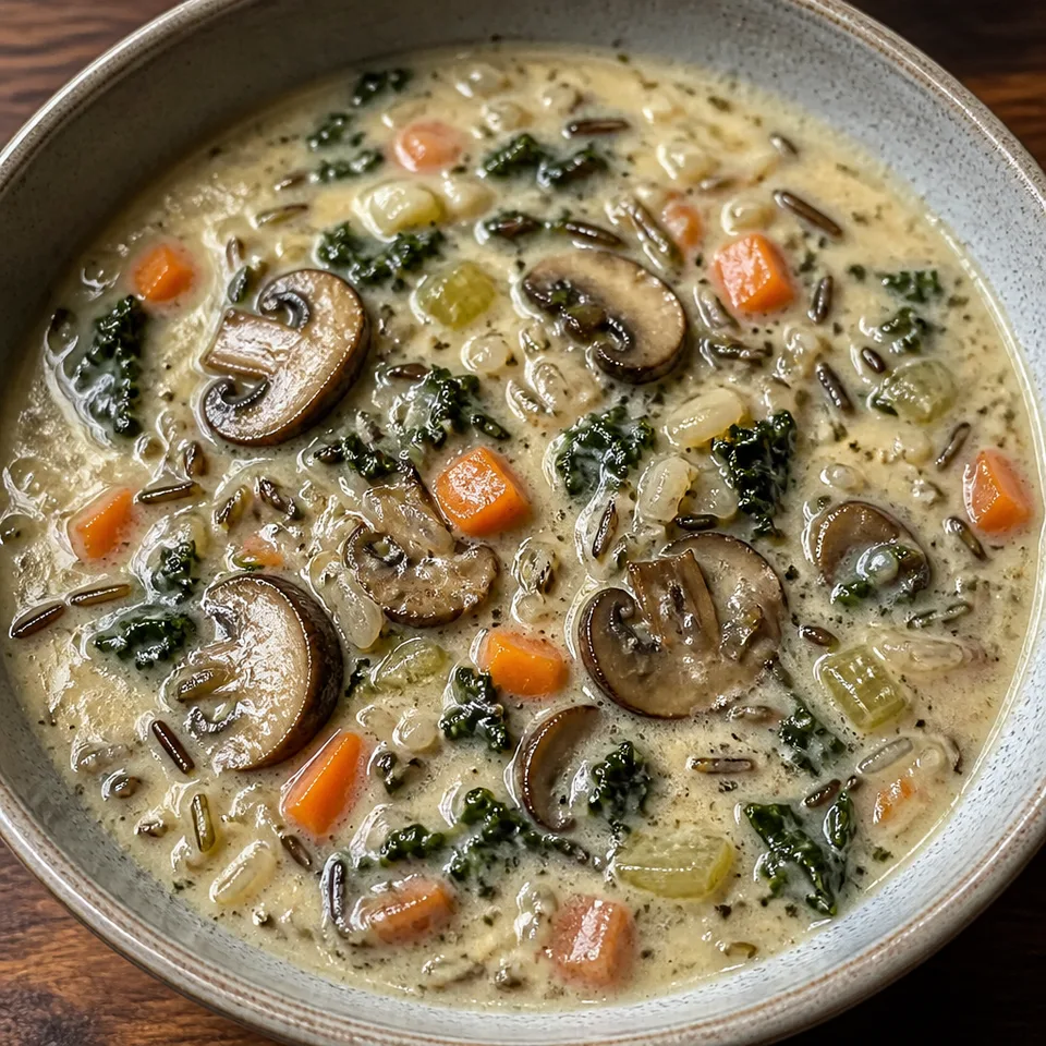 Instant Pot Mushroom Wild Rice Soup — serving inspiration