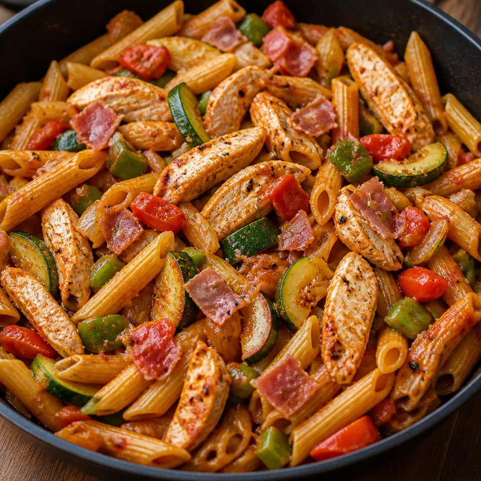 Italian Chicken and Prosciutto Pasta Skillet — serving inspiration