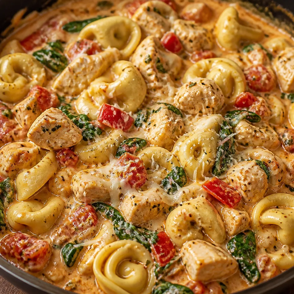 Italian Chicken Tortellini Skillet + RECIPE VIDEO — serving inspiration