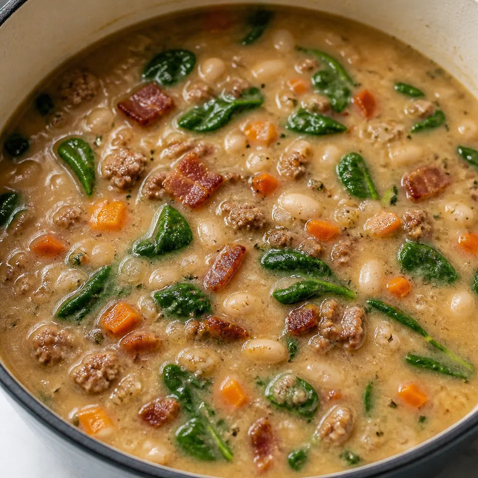 Italian Sausage White Bean Soup — serving inspiration