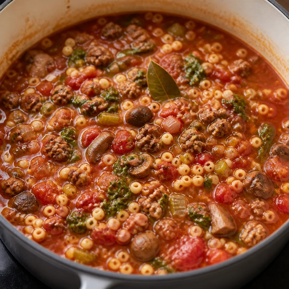 Italian Tomato Pasta Soup — serving inspiration