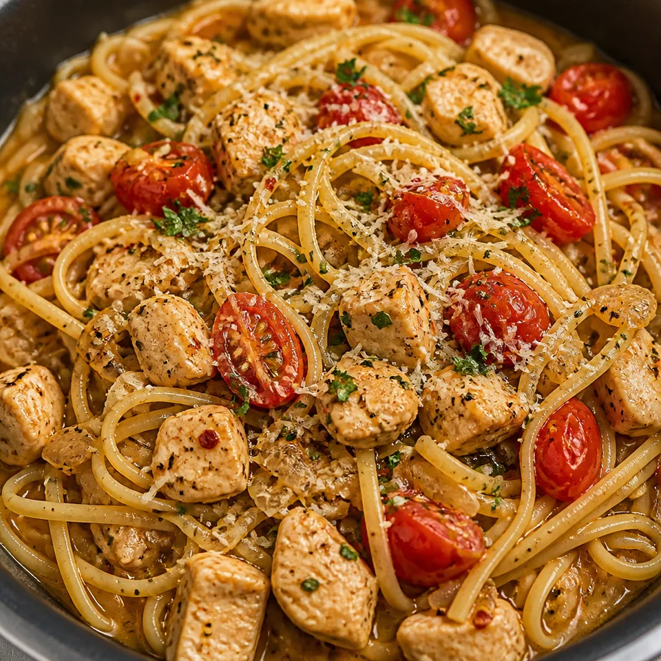 Jacked-Up Chicken Scampi — serving inspiration