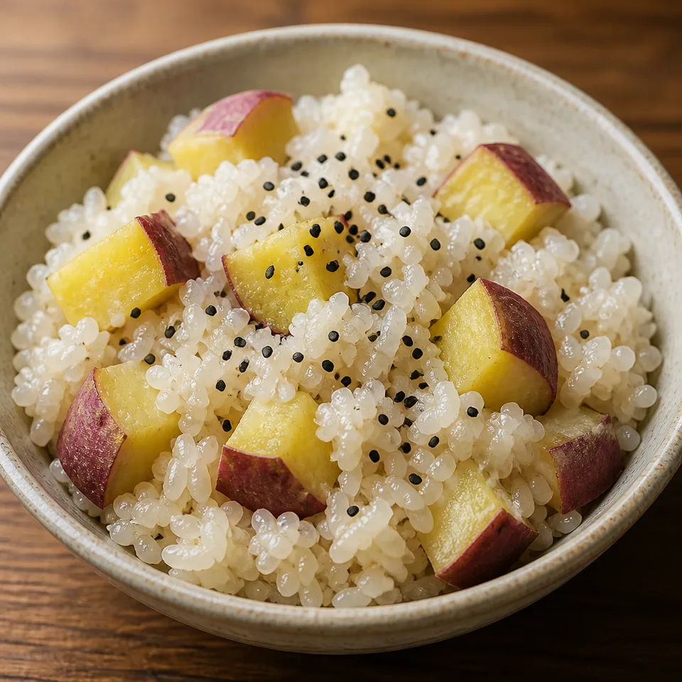 Japanese Sweet Potato Rice (Satsumaimo Gohan) — serving inspiration