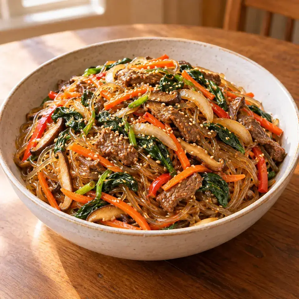Japchae - Korean Noodles — serving inspiration